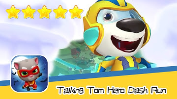 Talking Tom Hero Dash Run Day147 Walkthrough Endless runner Save the world Recommend index five star
