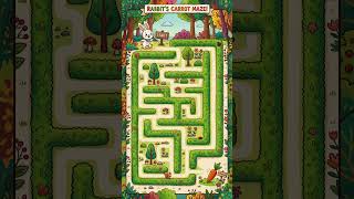Help Rabbit finding the Carrot! #puzzle #maze #games #quiz