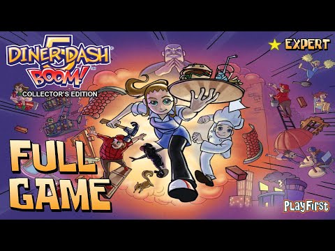 Diner Dash 5: BOOM!: Collector's Edition (PC) - Full Game 1080p60 HD Walkthrough - No Commentary