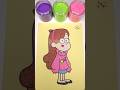 Mabel Inspired Sand Art 💛 Satisfying ASMR Drawing (Gravity Falls Style) #sandart #sandpainting