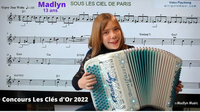 Madlyn 6 ans - Madlyn accordéon Clip Villabé In the Mood Janvier