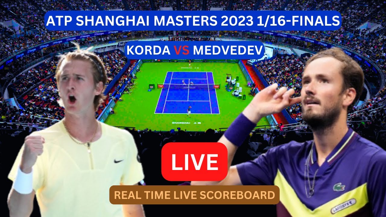 Daniil Medvedev Vs Sebastian Korda LIVE Score UPDATE Today Tennis 2023