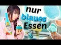 24 Stunden NUR BLAUES Essen 💙 | ViktoriaSarina