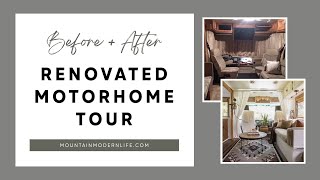 RV Before and After: Renovated Motorhome Tour | Rustic RV Interior by Mountain Modern Life 38,799 views 3 years ago 23 minutes