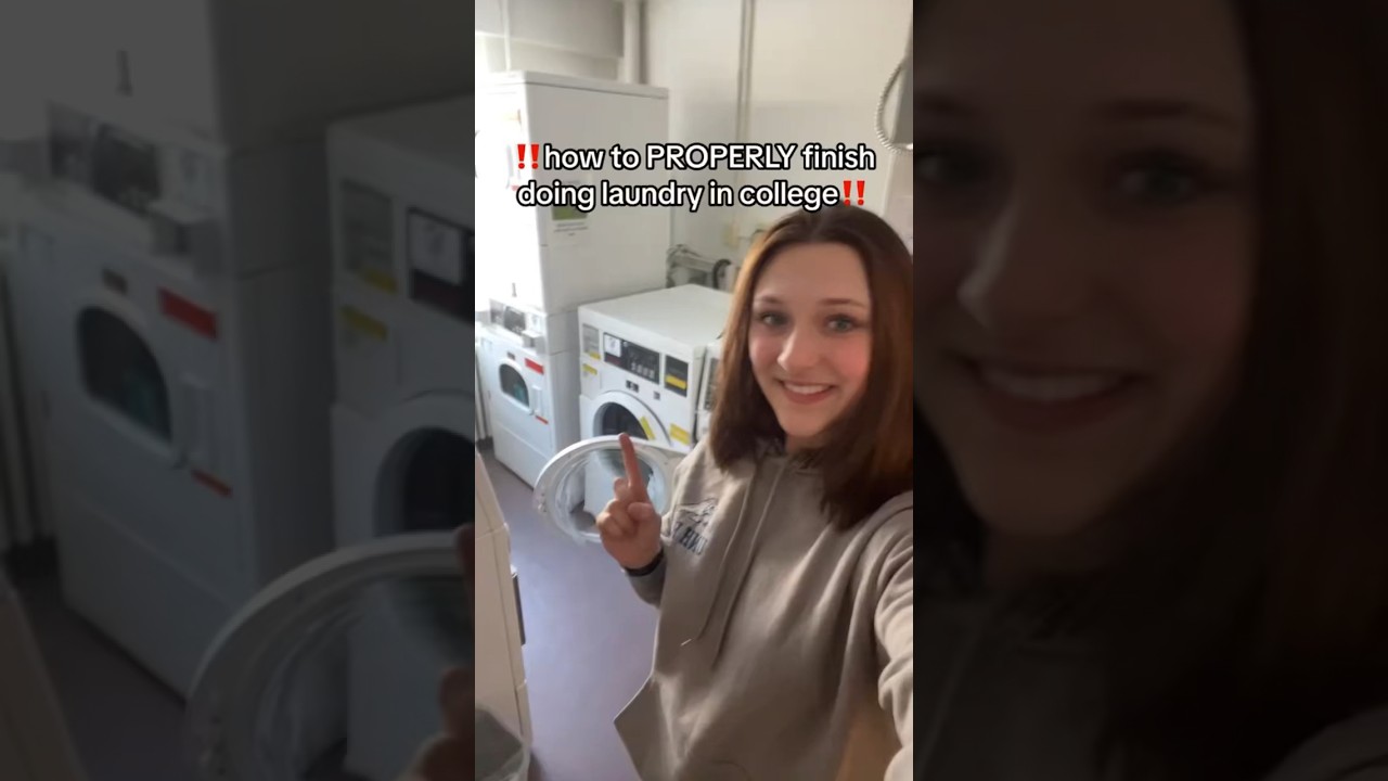 How To Do College Laundry The Right Way‼️ - 