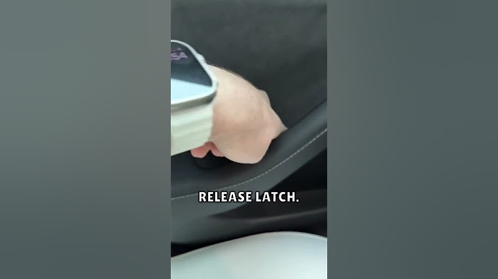WHERE is the emergency release latch in the Model 3 rear doors?! 🤨