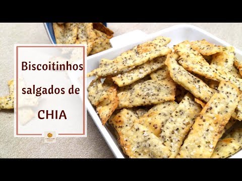 Biscoito de CHIA salgado | rápido e fácil!