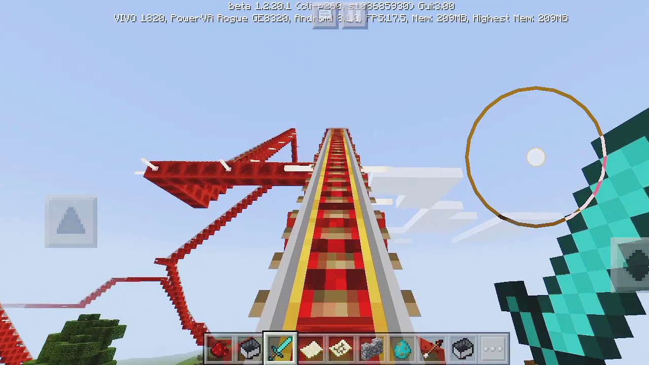 Minecraft ,rel kereta api. - YouTube