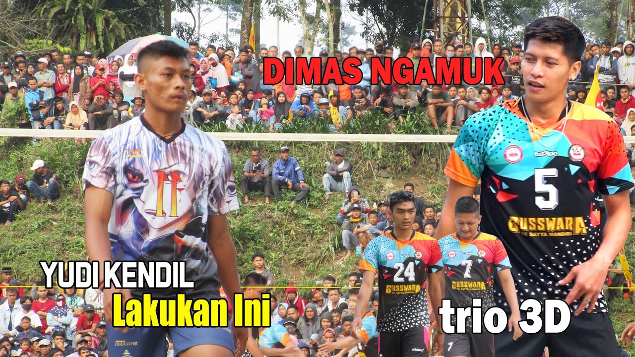 YUDI KENDIL SI LOMPATAN SEDADA LAKUKAN INI, DIMAS SAPUTRA NGAMUK !! GUSSWARA vs PUTRA DIFA || SET 2