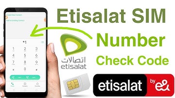 how to check etisalat sim number l etisalat sim number check code video in Hindi urdu
