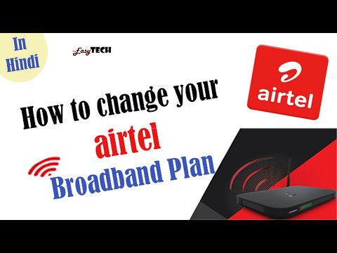 Hoe kunt u uw Airtel Broadband Plan veranderen | Airtel app | Hindi | Engelse ondertiteling