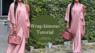 Diy Rich Aunty Kimono Wrap top
