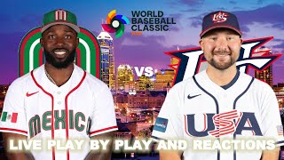 Mexico vs USA Live Play-By-Play & Reactions : World Baseball Classic 2026
