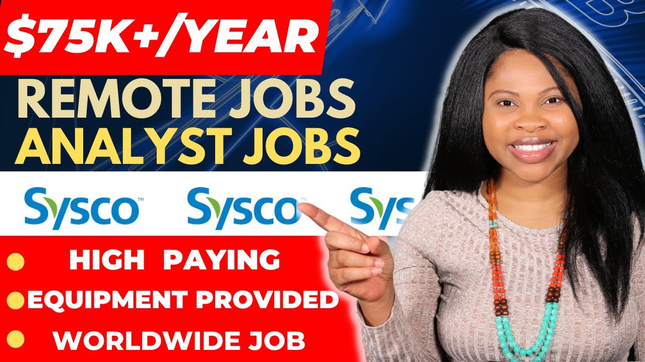 HighPaying Remote Jobs Equipment provided, Analyst Jobs (Worldwide