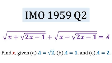 International Mathematical Olympiad 1959 - Problem 2