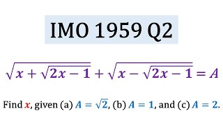 International Mathematical Olympiad 1959 - Problem 2