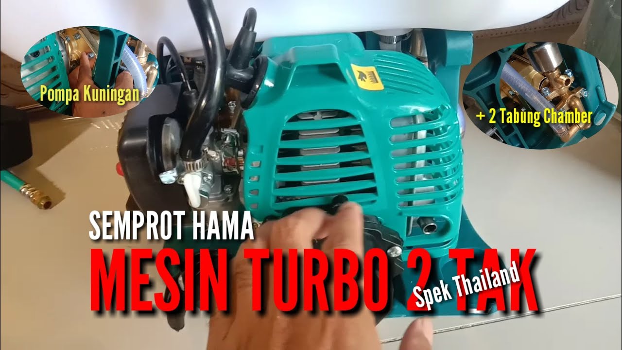 MESIN SEMPROT HAMA TURBO 2 TAK + TABUNG CHAMBER DARI PABRIK
