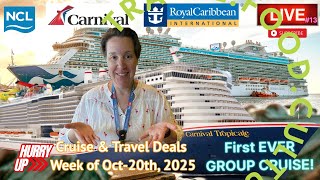 Weekly Cruise Specials #13 Oct-20th!! | Princess-Celebrity | Carnival Festivale GROUP CRUISE!