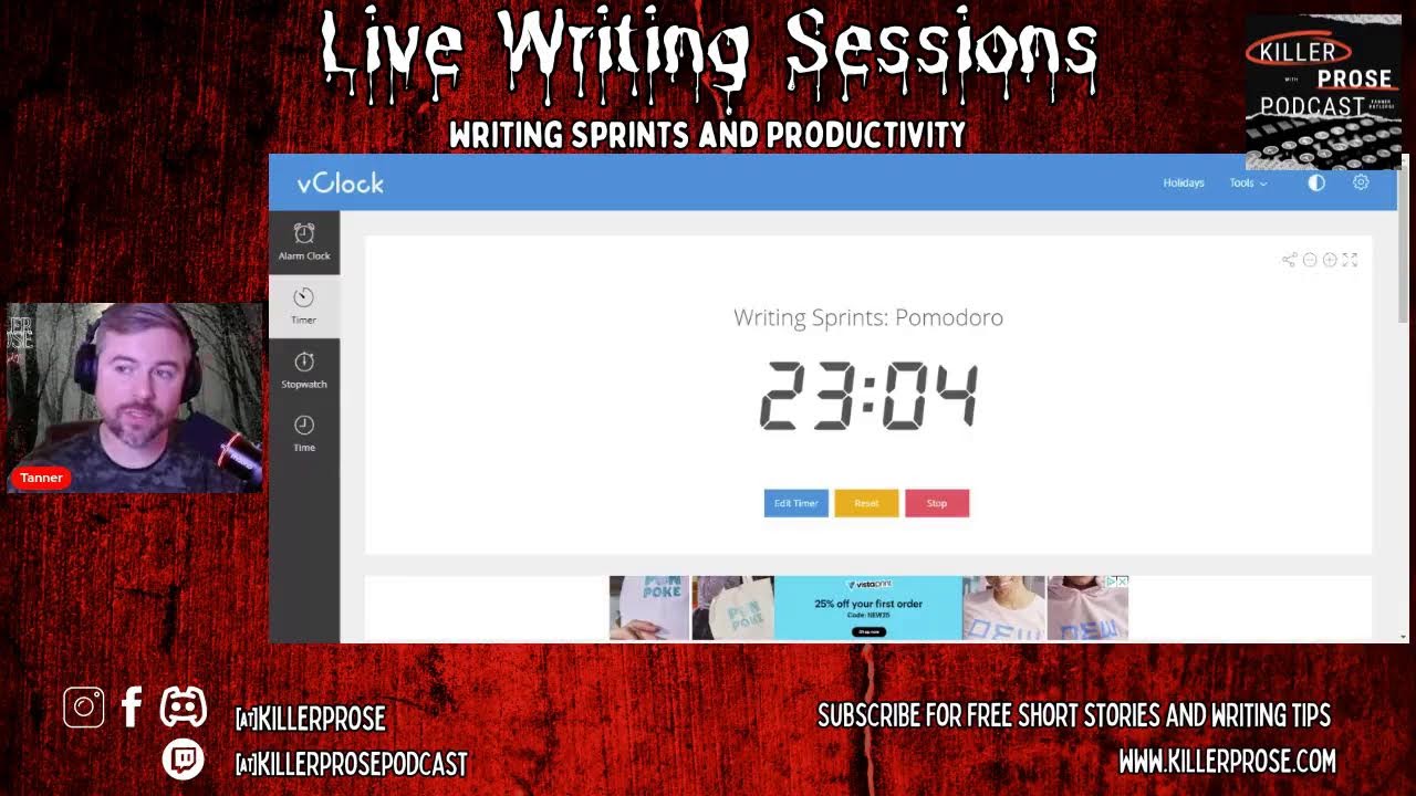 Live Writing Sprints