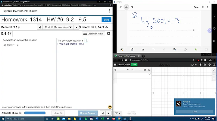College Algebra - MyLab Math - HW#6: Question #15