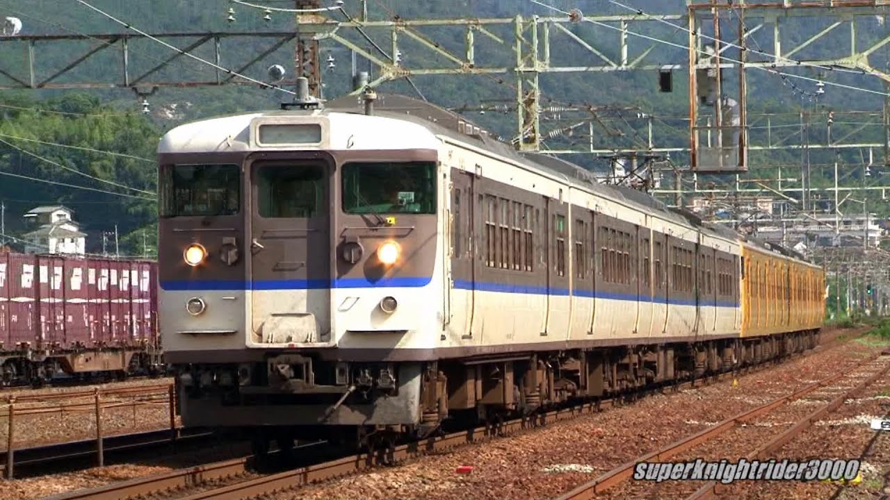 JR西日本 115系8連(広島色N-18編成+濃黄色C-30編成) 広島→幡生 2014.7