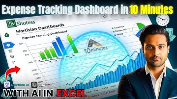 How to use AI in excel to create Expense Tracking Dashboard in 10 Minutes