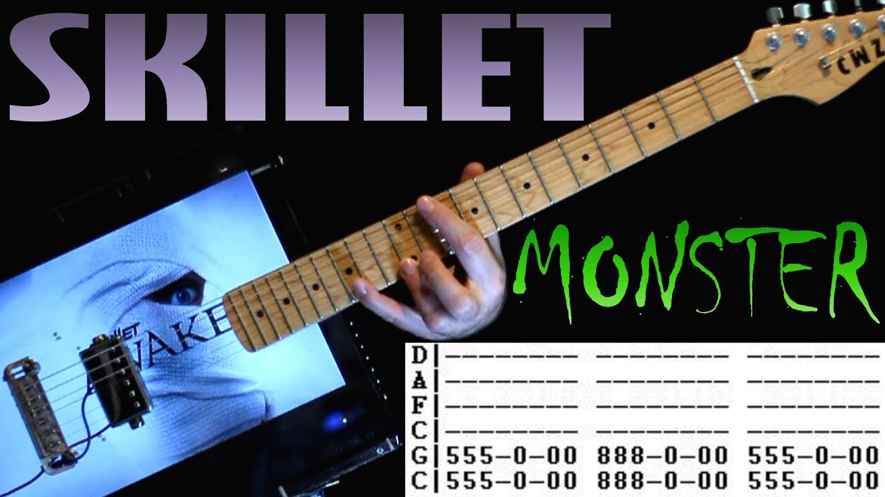 skillet monster guitar pro tab download