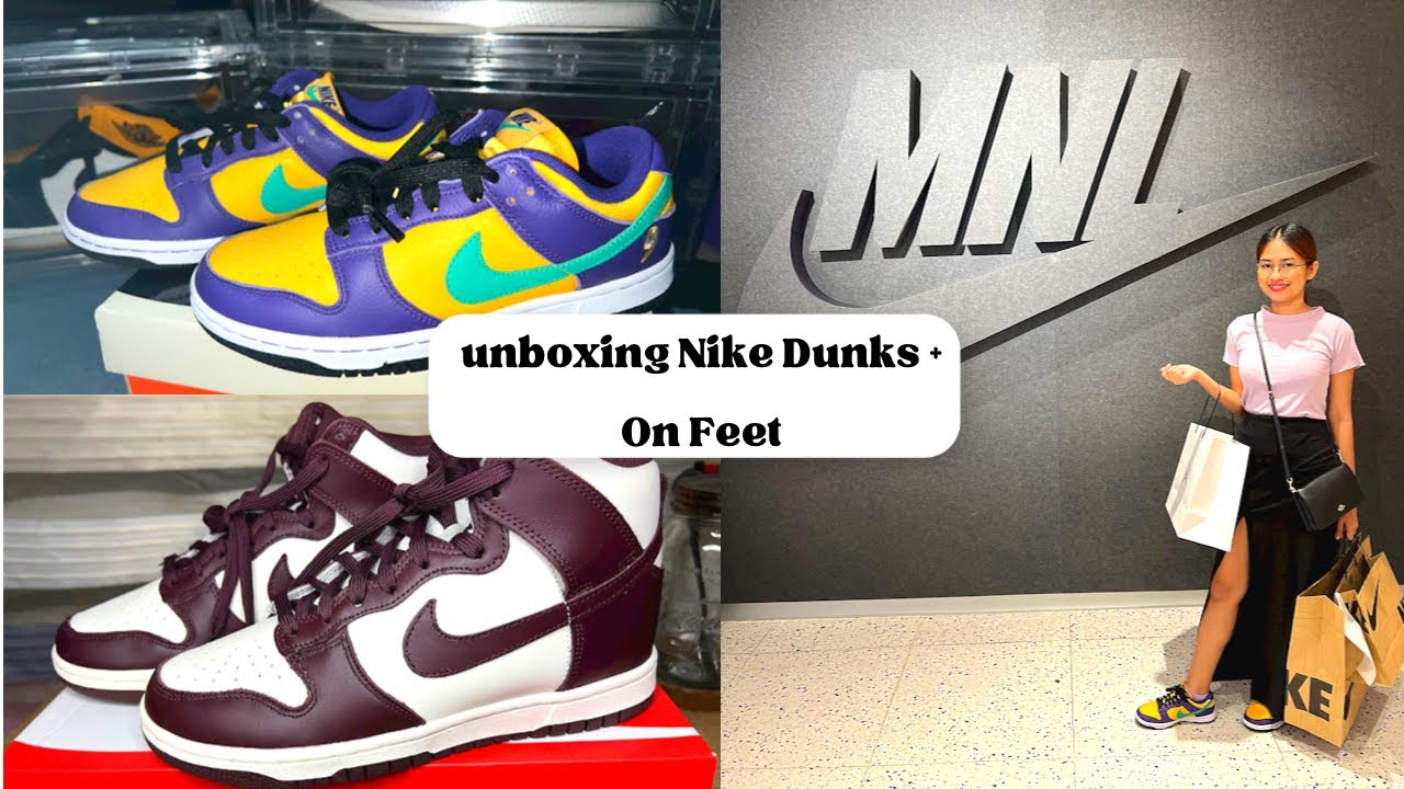 Nike Dunk High Retro Lakers Unboxing+On Foot Review!!! 