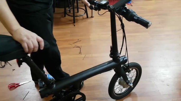 Xiaomi Qicycle electric bike. Test drive, hard crash 