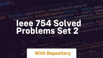 ieee 754 solved problems set 2