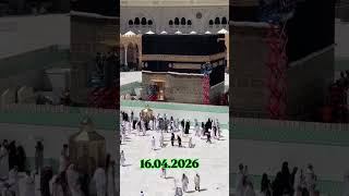 Kâbe-i Şerif’te bakım çalışmaları sona yaklaşıyorVe mukaddes örtüsü yeniden yerine serildi