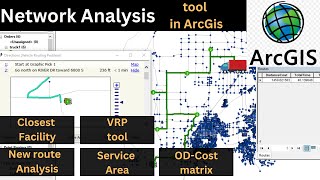 ابزار تجزیه و تحلیل شبکه در arcgis - راهنمای کامل