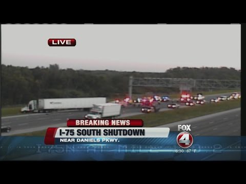 Fatal crash closes I-75 south in Fort Myers -- 6:30 AM update