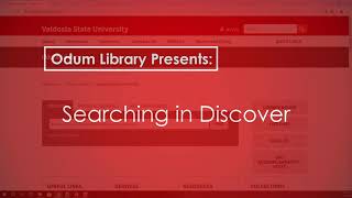Searching in Discover