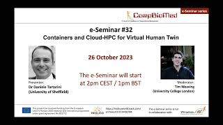 e Seminar #32 Containers and Cloud HPC for Virtual Human Twin screenshot 5