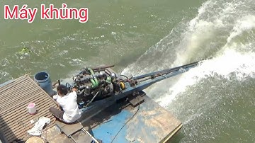 ghe sắt chở khẩm mạo hiểm vượt cống thất bại/ cống ngăn mặn trà vinh