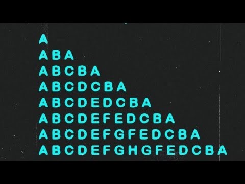 How to print half Alphabet pyramid pattern || alphabet pyramid||print ...