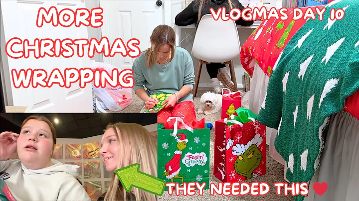 MORE CHRISTMAS GIFT WRAPPING | CHRISTMAS SHOPPING | MIGRAINE DAY | Vlogmas Day 10 | Family 5 Vlogs