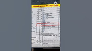 Voltas inverter AC E6 Error #acservice #errorcodee6 #e6