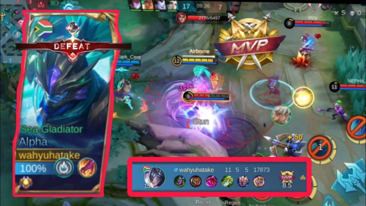 alpha gets MVP for nothing | mobile legends