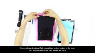 hand strap tablet case installation