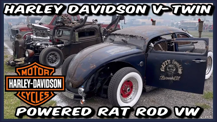 VW Rat Rod Beetle Powered by a Harley Davidson V-Twin!