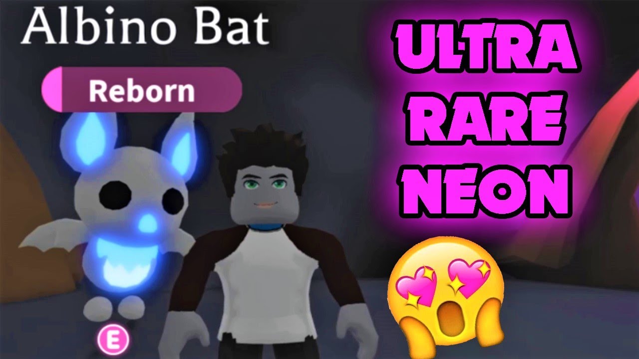 MAKING NEON ALBINO BAT (ULTRA RARE) Roblox Adopt Me - YouTube