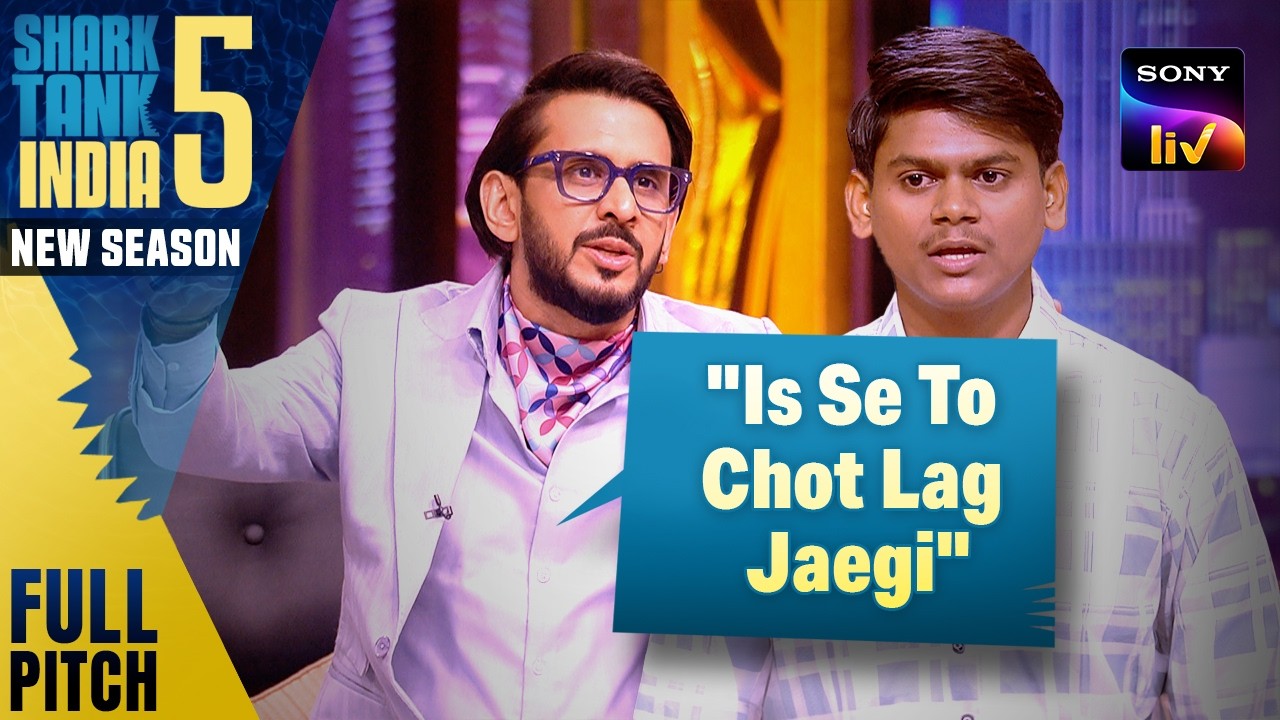 Still from Sparshbrush's Shark Tank India pitch