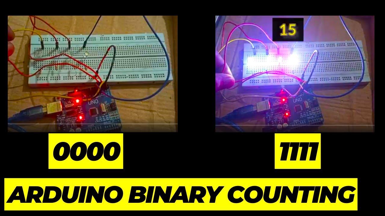 Binary counting using Arduino - YouTube