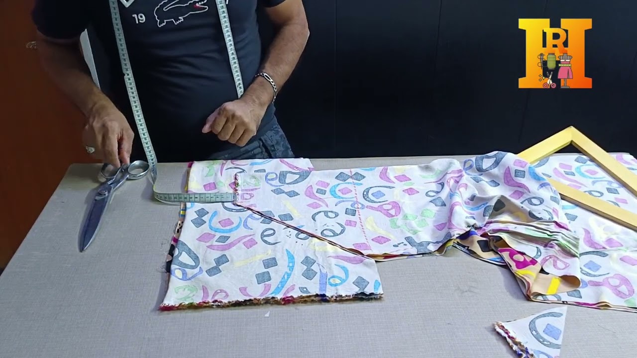 فصال دشداشة رياضي بخطوات بسيطة مع القياسات خطوات تعليم الخياطة والتفصال