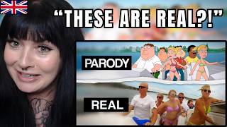 British Girl Reacts to EVERY IRL Reference in Family Guy!