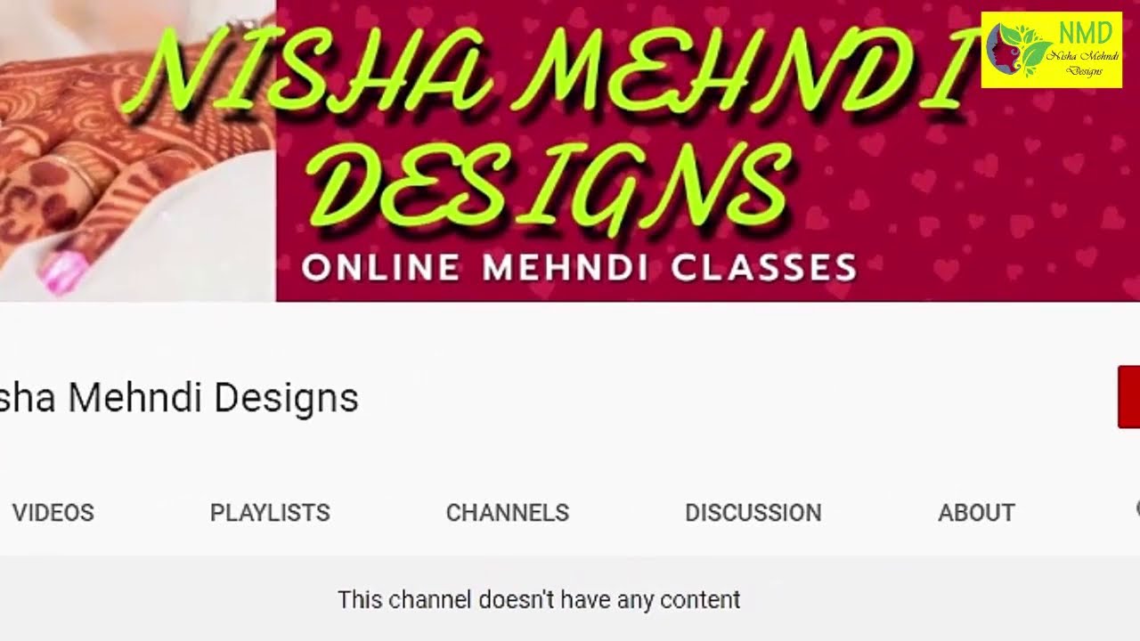 Nisha Mehndi Design Introduction Nisha Vishwakarma NMD YouTube