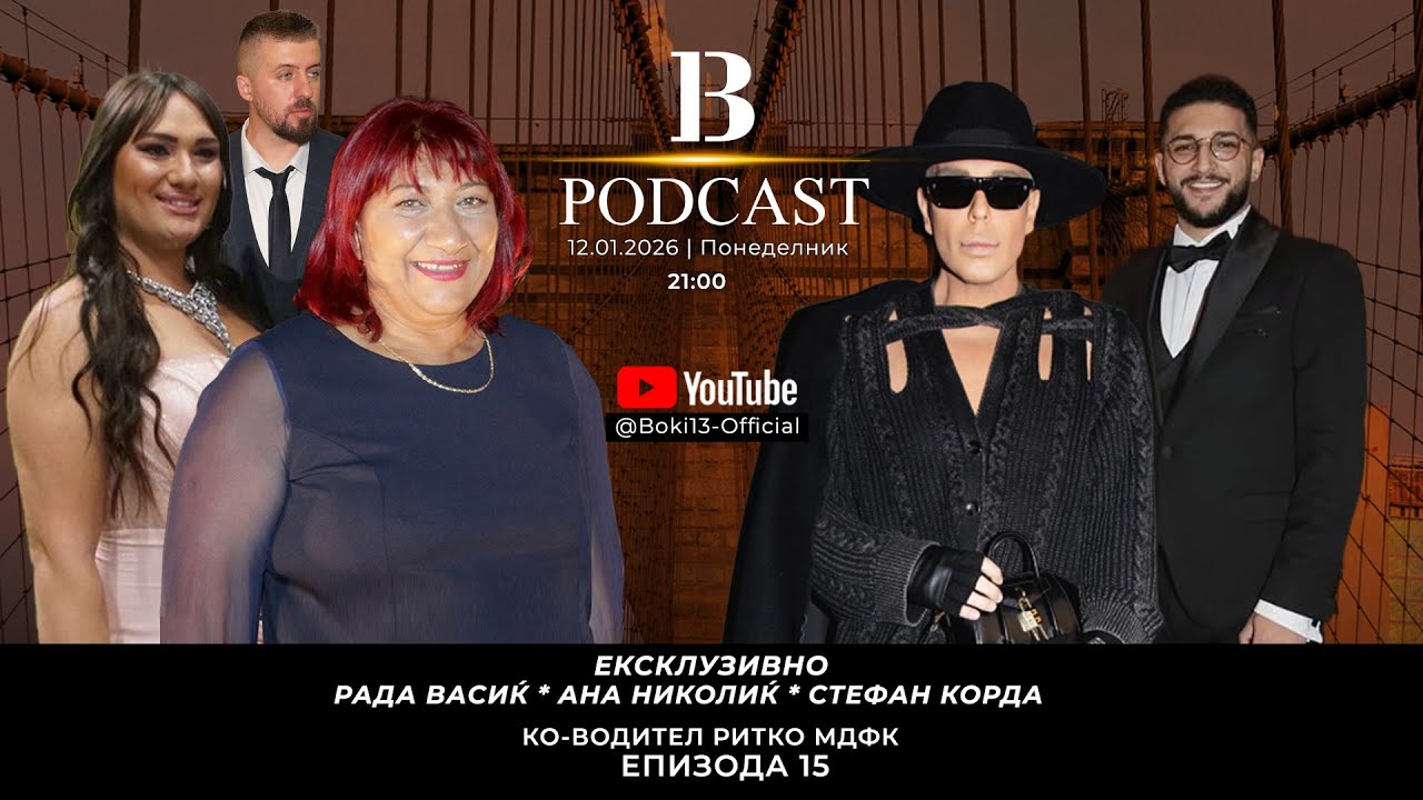 B-13 PODCAST S02 EP15 GOSTI: RADA VASIKJ,ANA NIKOLIKJ I STEFAN KORDA