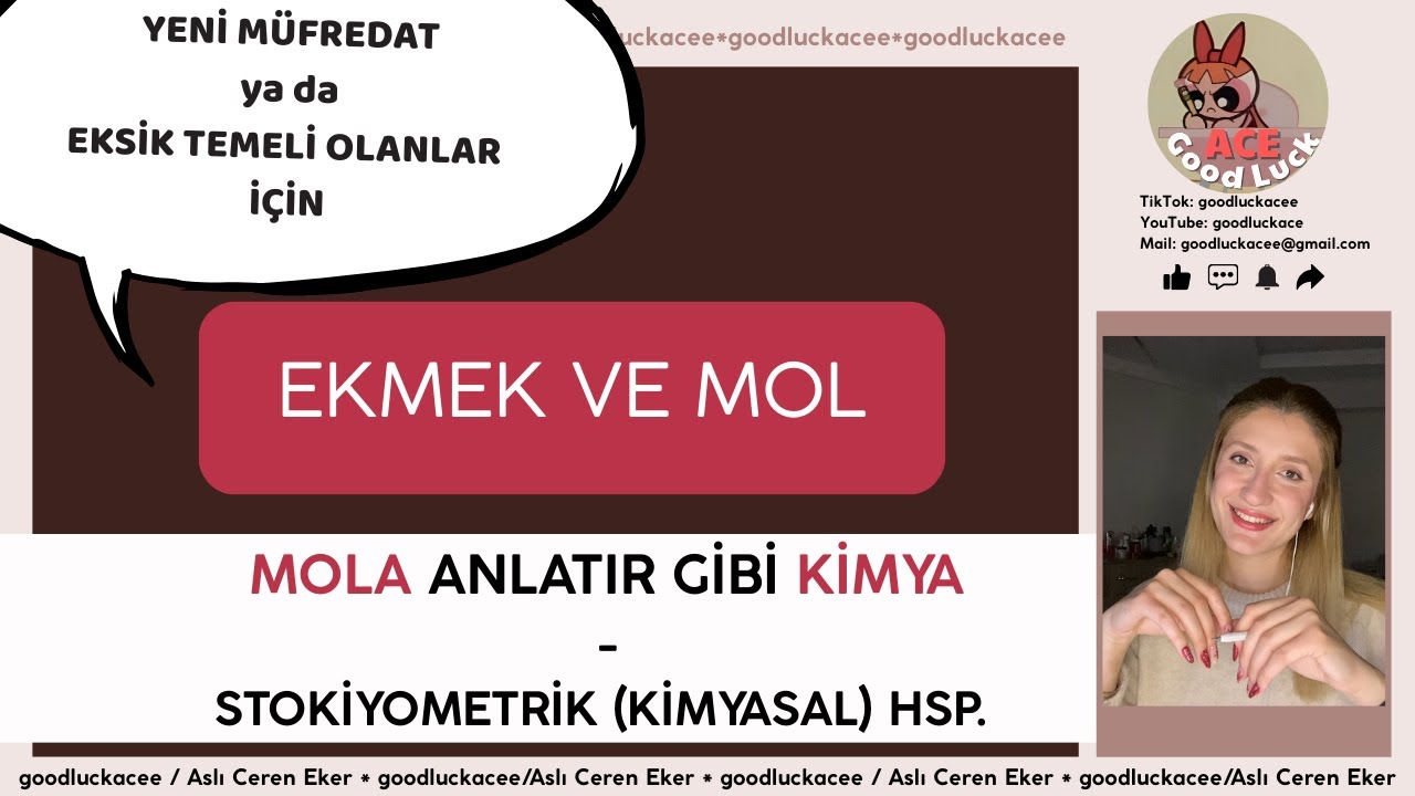 Mola anlatır gibi - Stokiyometrik (kimyasal) hesaplamalar